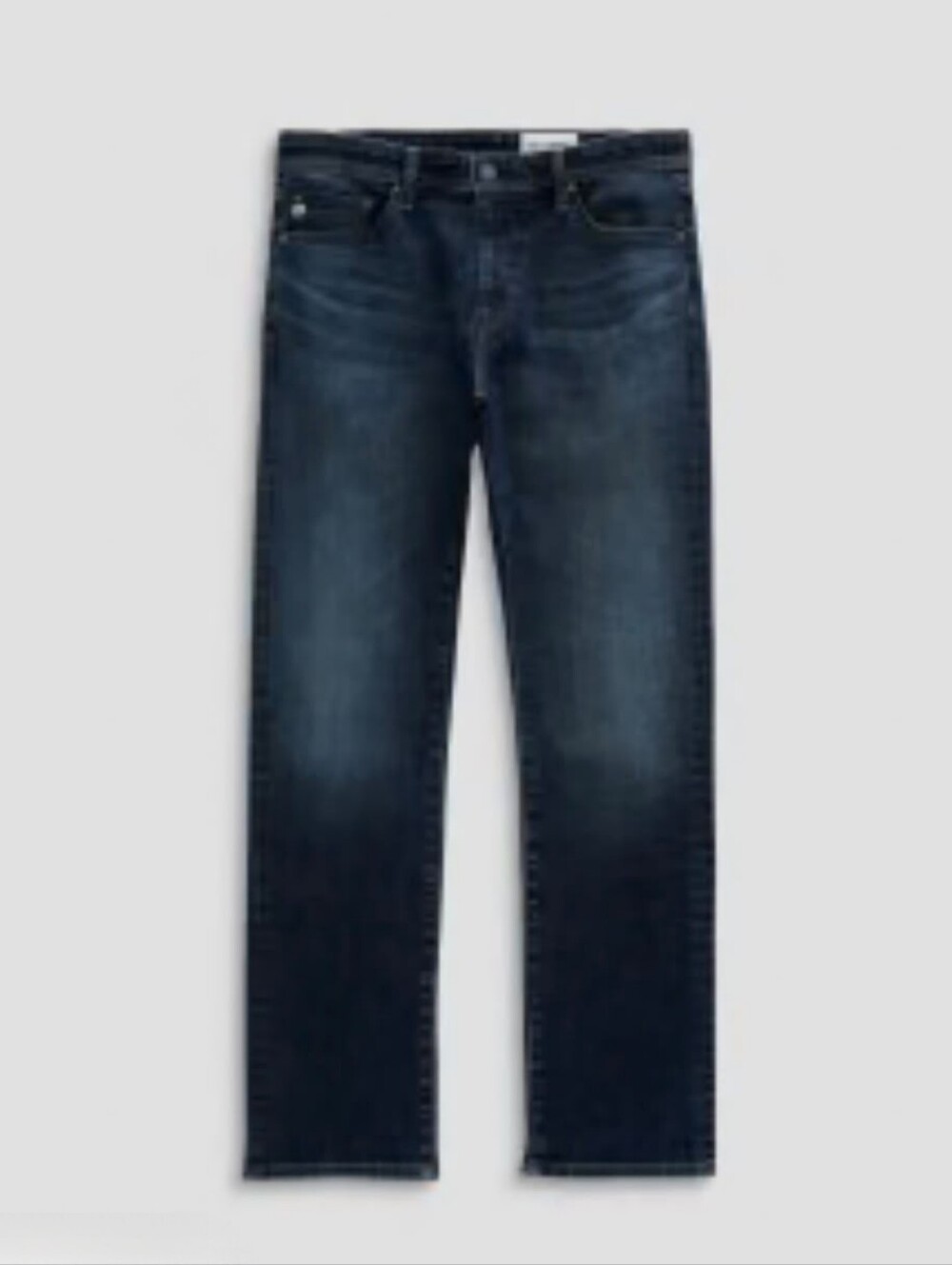 NWOT Ag Adriano Goldschmied The Protege Straight-Leg Dark Blue Denim Jeans